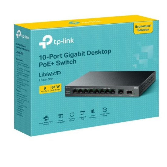 Przełącznik LS1210GP 10xGE PoE+