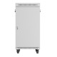 Szafa stojąca rack 19' 22U 600x800 szara drzwi szklane LCD flack pack 