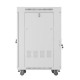 Szafa stojąca rack 19' 22U 600x800 szara drzwi szklane LCD flack pack 