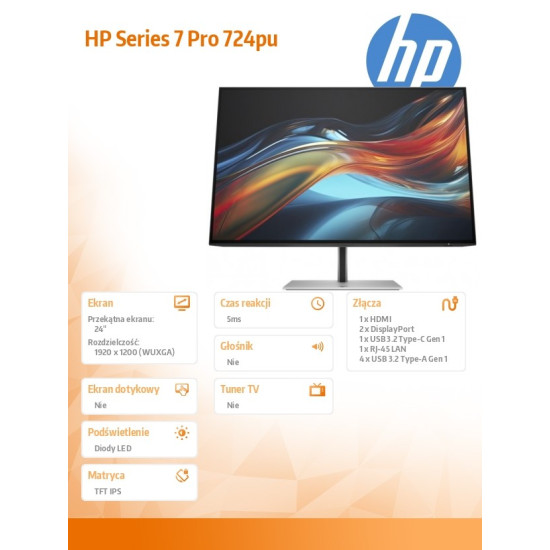 Monitor S7 Pro 724pu WUXGA USB-C   8Y2F7AA