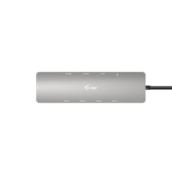 Stacja dokująca USB-C Metal Nano 2x Display Docking Station Power Delivery100W + Charger 100W 
