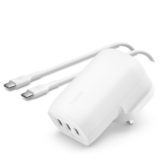 Ładowarka BOOSTCHARGE 67W USB-Cx3 PPS biała 