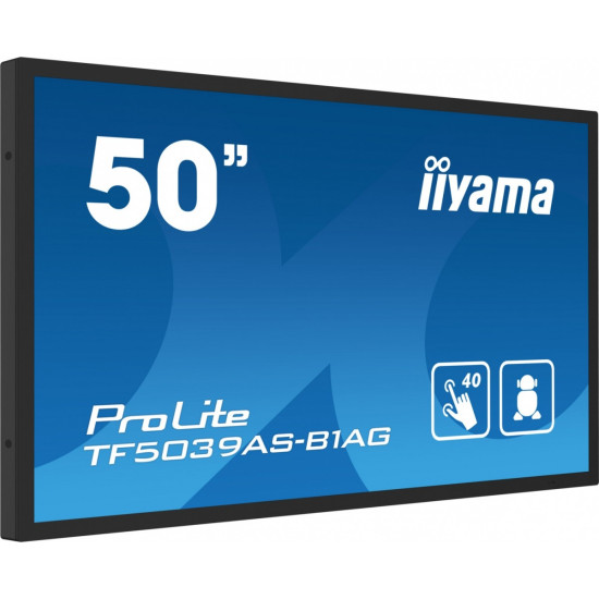 Monitor 50 cali TF5039AS-B1AG, VA,4K,HDMIx2,DP,RJ45,3xUSB,2x10W, ANDROID,24/7,IP65 