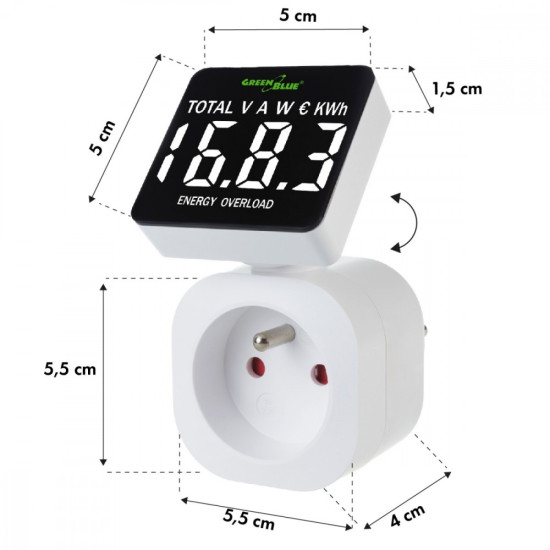 Miernik energii GB620E watomierz 