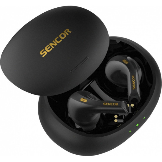 Słuchawki douszne bluetooth SEP 560BT BK, BT 5.3, czas 6h, 40mAh 