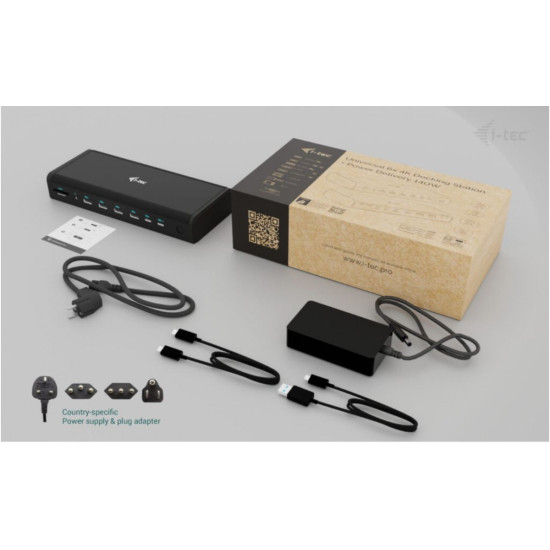 Stacja dokująca uniwersalna 6x 4K/60Hz Display PD 140W 