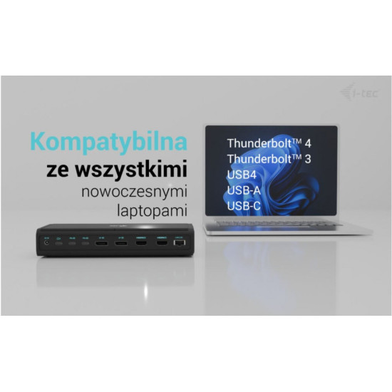 Stacja dokująca uniwersalna 6x 4K/60Hz Display PD 140W 