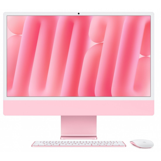 iMac 24 cale: M4 10/10, 24GB, 512GB SSD - Różowy