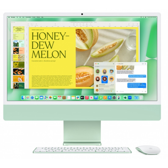 iMac 24 cale: M4 10/10, 24GB, 512GB SSD - Zielony
