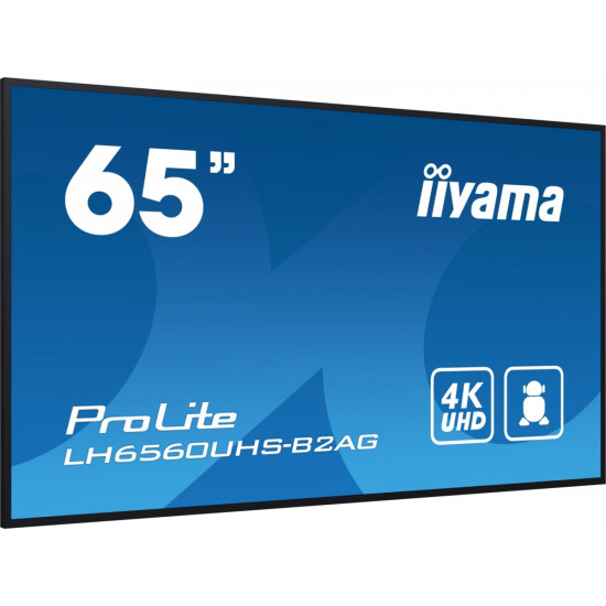Monitor wielkoformatowy 65 cali LH6560UHS-B2A 24/7,500cd,4K,VA,Wifi 