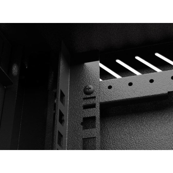 Szafa instalacyjna rack wisząca 10 cali 4U 300x300 czarna 