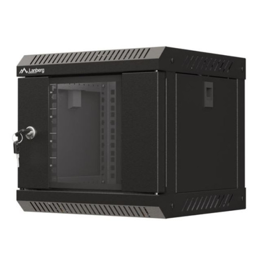 Szafa instalacyjna rack wisząca 10 cali 4U 300x300 czarna 