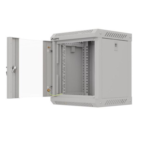 Szafa instalacyjna rack wisząca 10 cali 6U 300x300 szara 
