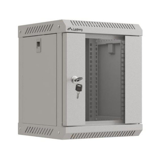 Szafa instalacyjna rack wisząca 10 cali 6U 300x300 szara 