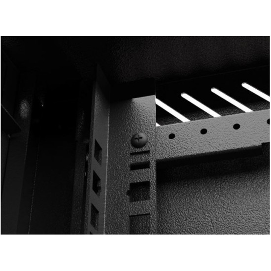 Szafa instalacyjna rack wisząca 10 cali 9U 300x300 czarna 