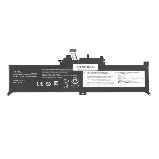 Bateria 00HW027 01AV434 do Lenovo ThinkPad Yoga 260 370 X380 2700 mAh (40 Wh) 14.8V (14.4V)