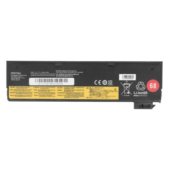 Bateria 45N1126 45N1127 do Lenovo ThinkPad T440 T450s X240 X260 L450 L460 2060 mAh (24 Wh) 11.4V