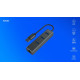 Hub AK-58 3-portowy USB-A 3.1 Gen 1 z adapterem RJ-45 Gigabit Ethernet, Ak-58