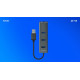 Hub AK-58 3-portowy USB-A 3.1 Gen 1 z adapterem RJ-45 Gigabit Ethernet, Ak-58