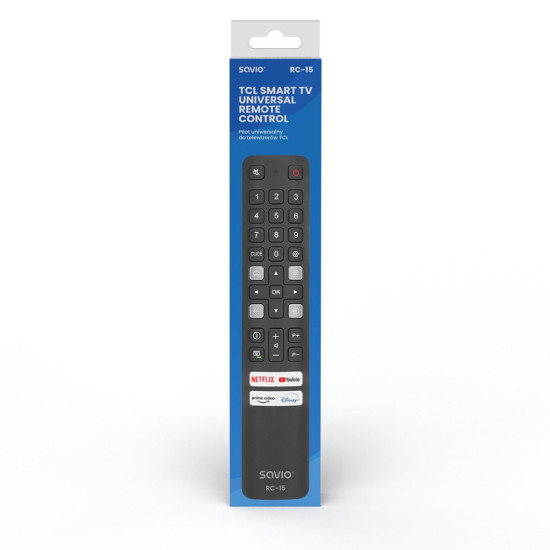 Pilot uniwersalny/zamiennik do TV TCL, Smart TV, RC-15 