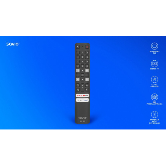 Pilot uniwersalny/zamiennik do TV TCL, Smart TV, RC-15 