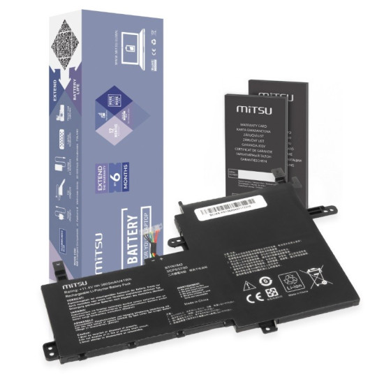 Bateria B31N1842 do Asus Vivobook K513E M513I S513E V531FA X531F 3550 mAh (42 Wh) 11.4V