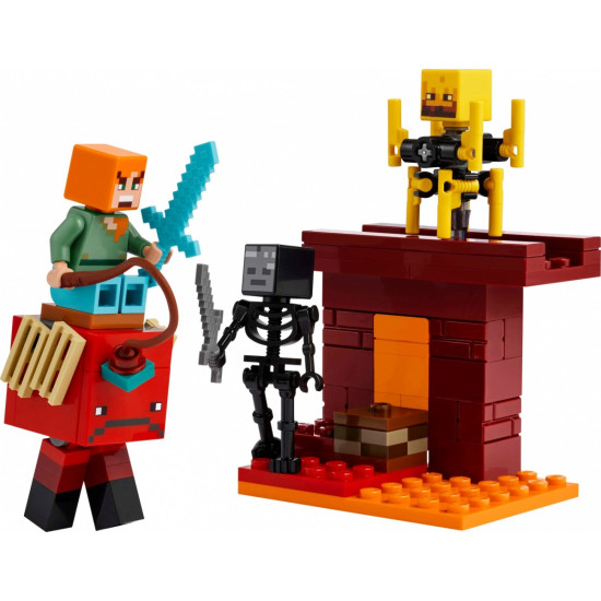 Klocki Minecraft 21266 Bitwa na moście Netheru 