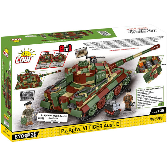 Klocki Pz.Kpfw. VI Tiger Ausf. E 870 klocków 