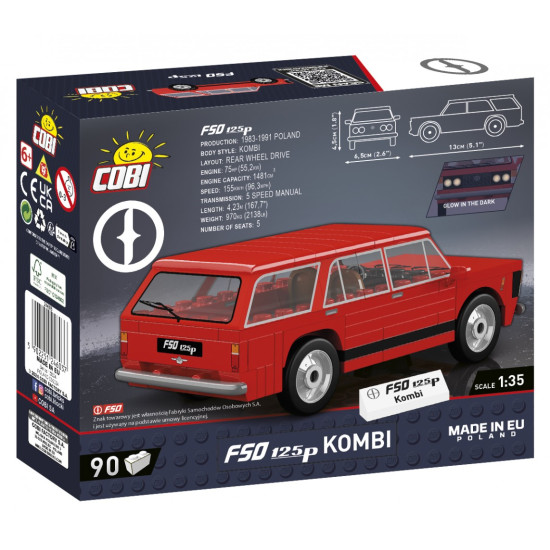 Klocki FSO 125p kombi 90 klocków 