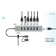 Hub USB-C Charging Metal HUB 7 Port 