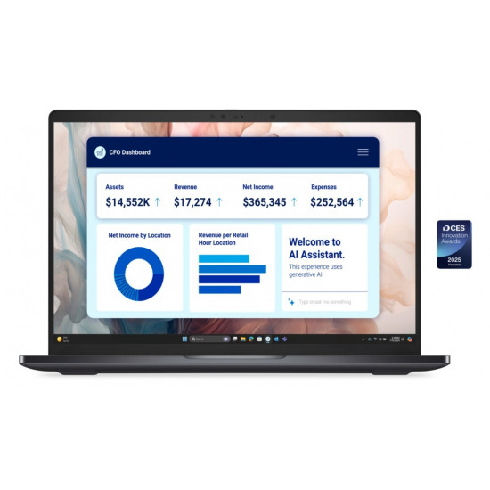 Laptop Dell Pro 14 Premium PA14250 W11P Ultra 7 266V/16GB/512GB SSD G4 CL35/14.0 FHD+/Arc/FgrPr/Cams&Mic/WLAN+BT/BcklKb/3C/vPro/3YPS Magnesium