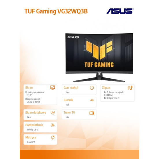 Monitor 31.5 cala VG32WQ3B HDMI DP