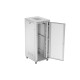 Szafa instalacyjna rack stojąca 19 cali 42U 800x1000 drzwi perforowane LCD szara (Flat pack)