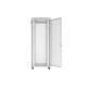 Szafa instalacyjna rack stojąca 19 cali 42U 800x1000 drzwi perforowane LCD szara (Flat pack)