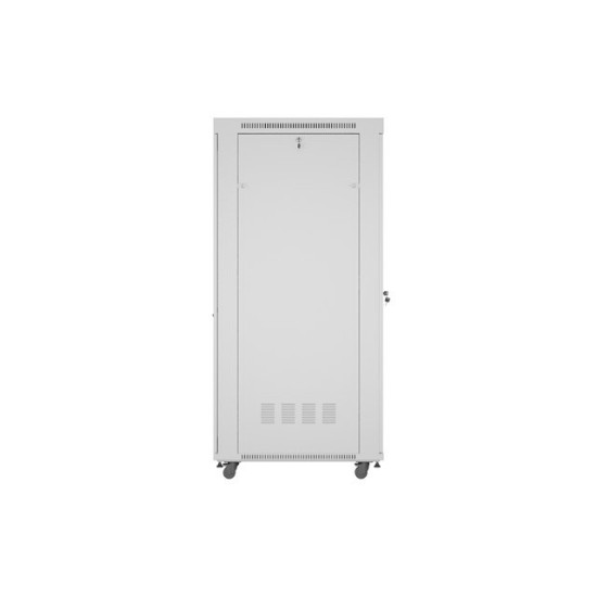 Szafa instalacyjna rack stojąca 19 cali 42U 800x1000 drzwi perforowane LCD szara (Flat pack)
