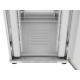 Szafa instalacyjna rack stojąca 19 cali 42U 800x1000 drzwi perforowane LCD szara (Flat pack)