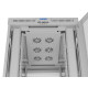 Szafa instalacyjna rack stojąca 19 cali 42U 800x1000 drzwi perforowane LCD szara (Flat pack)