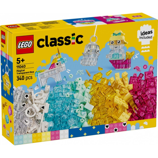 Klocki Classic 11040 Magiczny zestaw z przezroczystymi klockami 