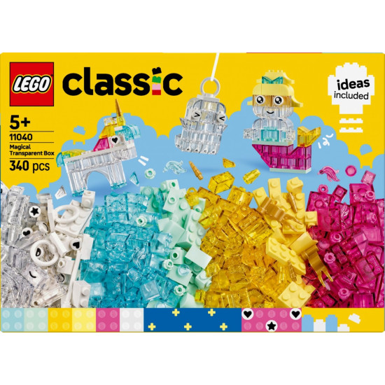 Klocki Classic 11040 Magiczny zestaw z przezroczystymi klockami 