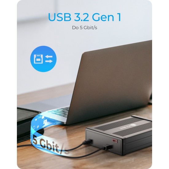 Obudowa ICY BOX IB-525-U3 1x 5,25 SATA DVD/Blue-Ray, czarna 