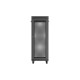 Szafa instalacyjna rack stojąca 19 cali 32U 600x600 drzwi perforowane LCD czarna (Flat pack)