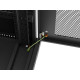 Szafa instalacyjna rack stojąca 19 cali 32U 600x600 drzwi perforowane LCD czarna (Flat pack)