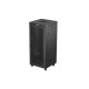 Szafa instalacyjna rack stojąca 19 cali 37U 800x800 drzwi perforowane LCD czarna (Flat pack)