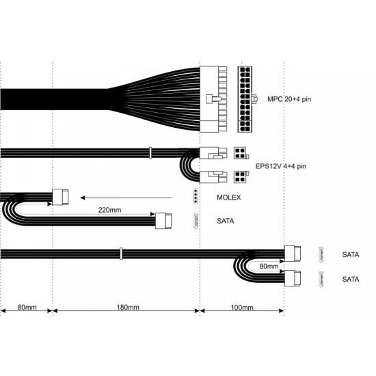 Zasilacz TFX AK-T1-300 300W