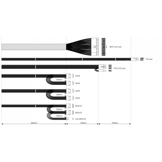 Zasilacz ATX AK-B1-600 600W