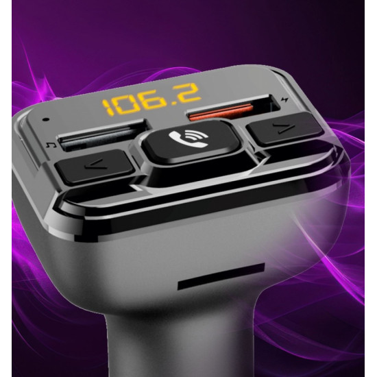 Transmter FM z bluetooth z ładowarką 18W 
