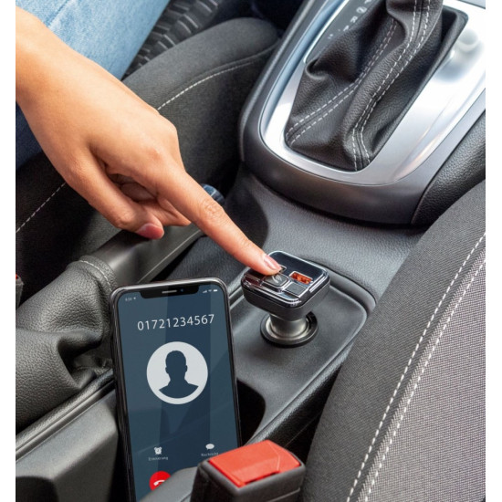 Transmter FM z bluetooth z ładowarką 18W 