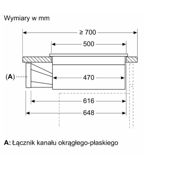Płyta indukcyjna z wbudowanym wyciągiem PVS611B16E