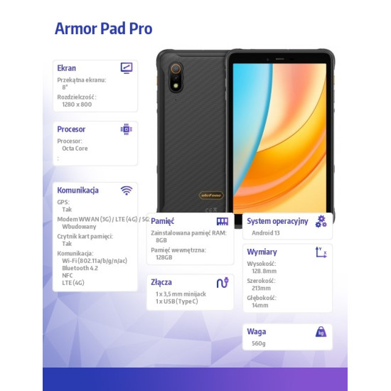 Tablet Armor Pad Pro 4G 8