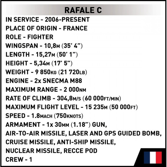 Klocki Rafale C 551 klocków